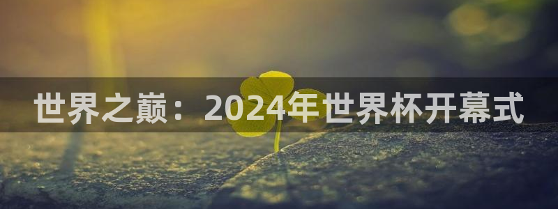 足球世界杯2026年赛程时间表：世界之巅：2024年世界杯开幕式